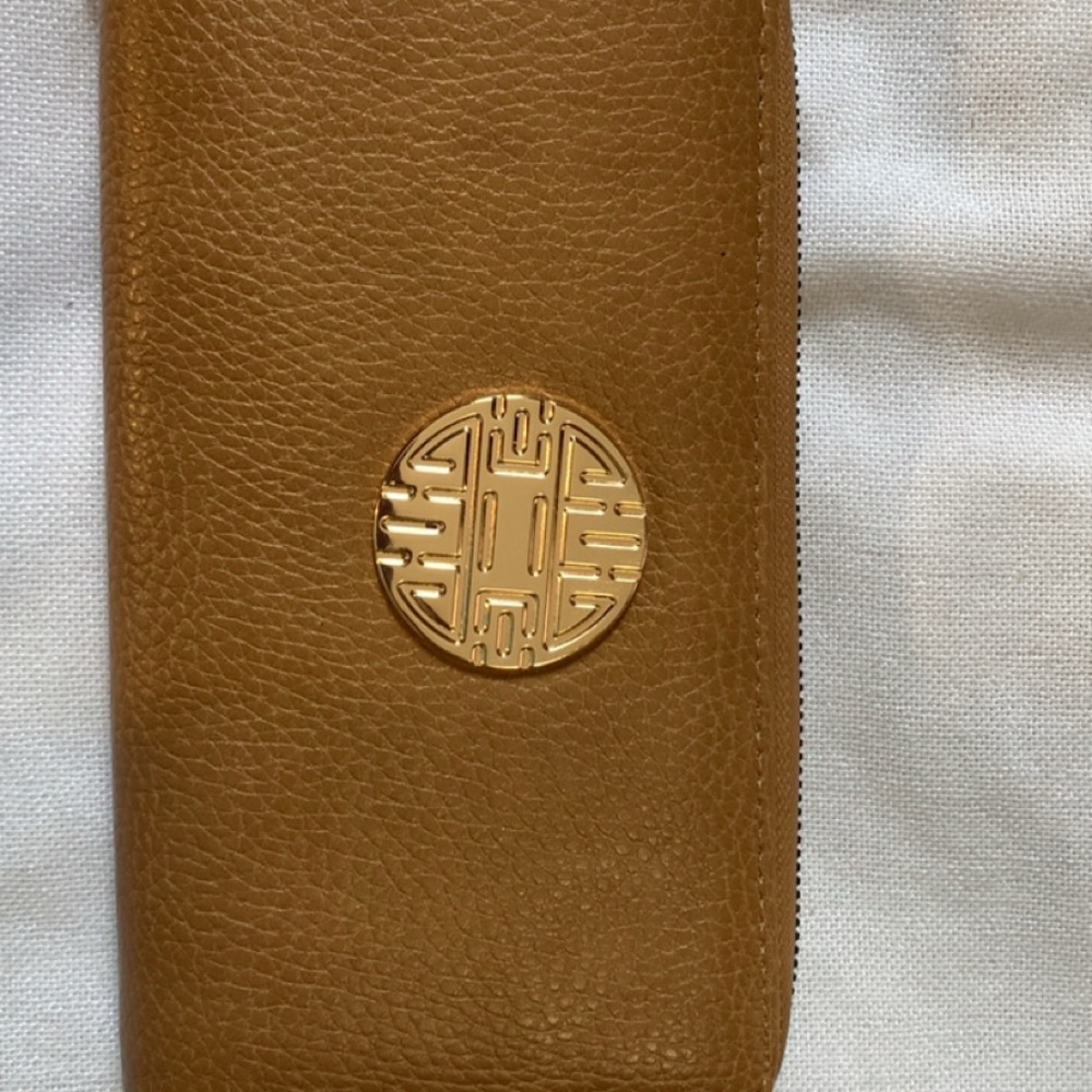 Brown Wallet with Gold Accent Women’s
